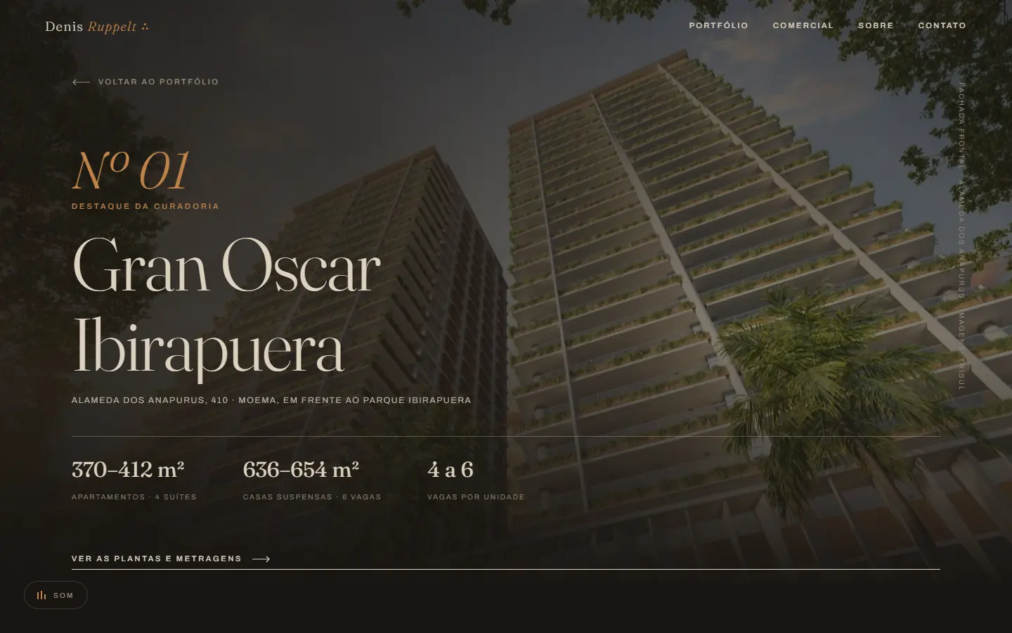 Página interna do site Denis Ruppelt