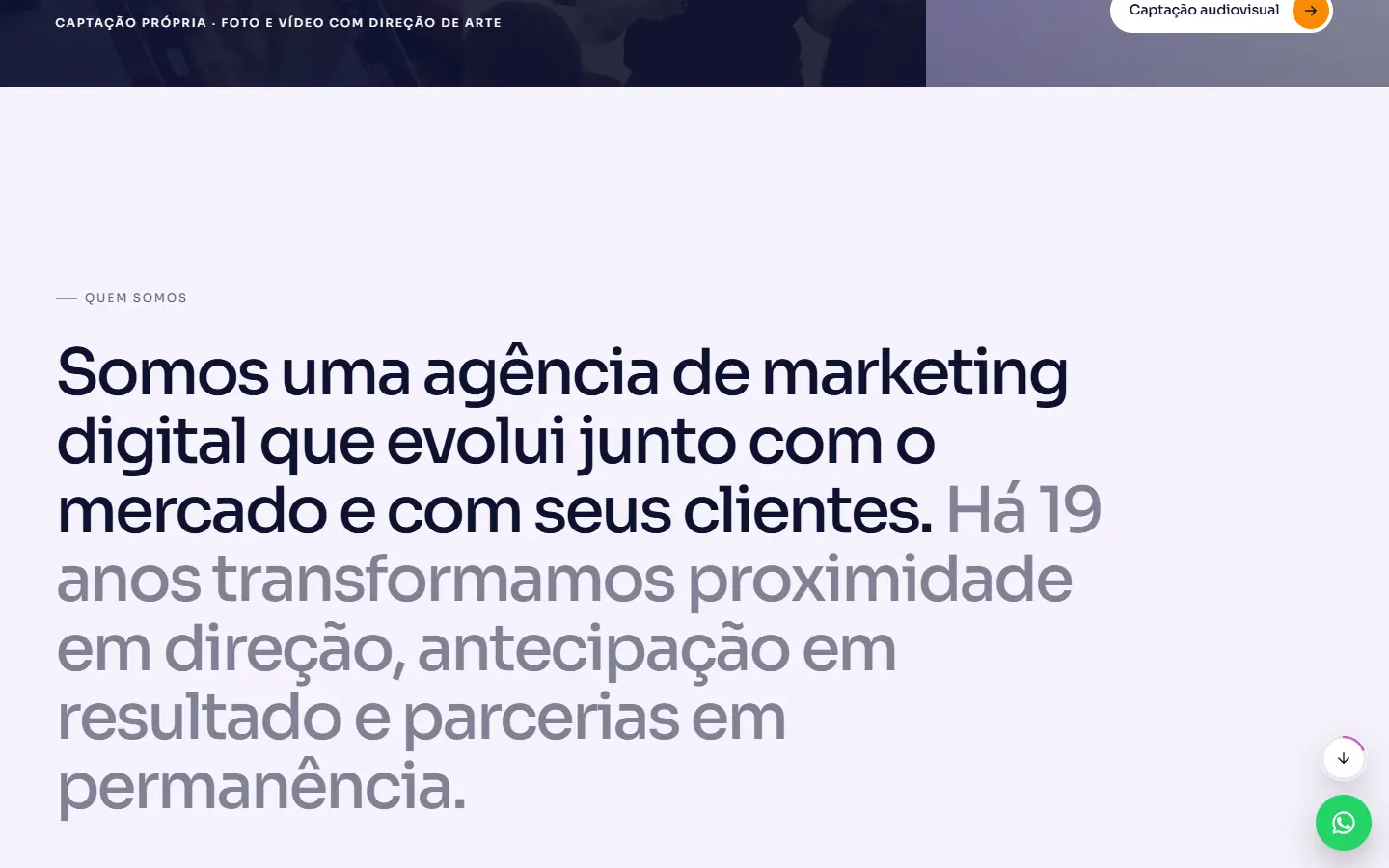 Seção do site seomkt